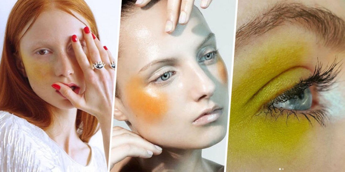 Летний макияж с желтыми румянами для beauty-экспериментаторов