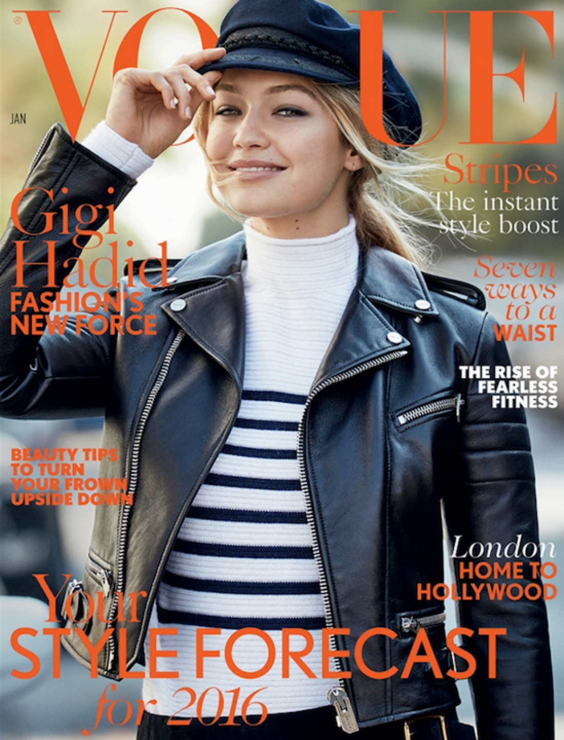 Джиджи Хадид впервые снялась для обложки британского Vogue
