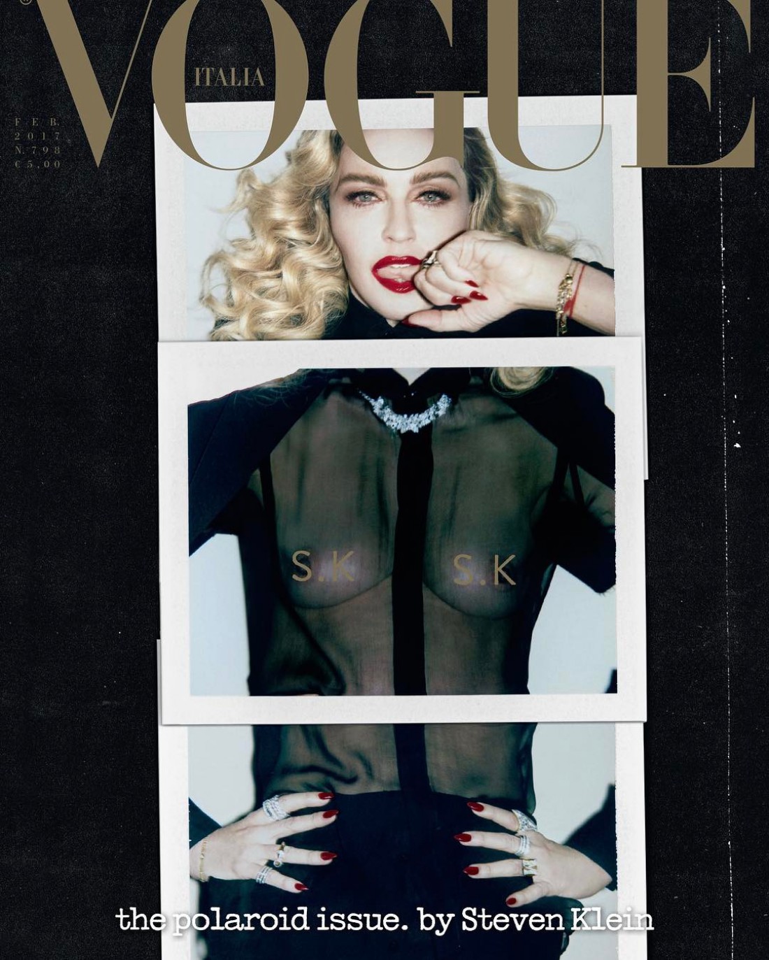 Певица Мадонна на обложке итальянского Vogue