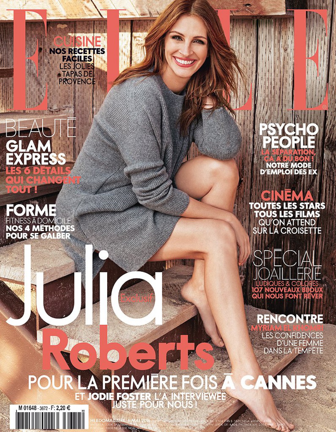 Джулия Робертс стала новой героиней свежего выпуска Elle France