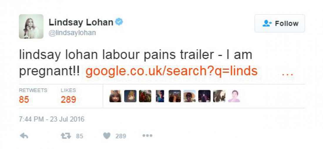Лохан сообщила о своей беременности