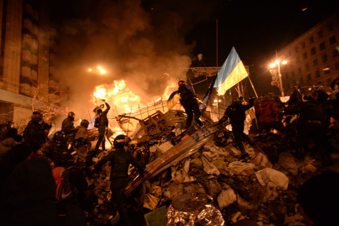 Баррикадные бои 18 февраля 2014 года