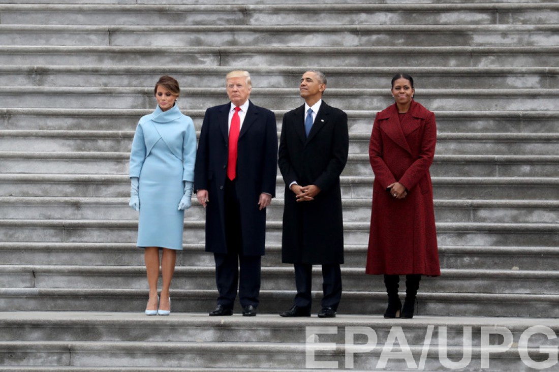 Меланья Трамп, Дональд Трамп, Барак Обама, Мишель Обама