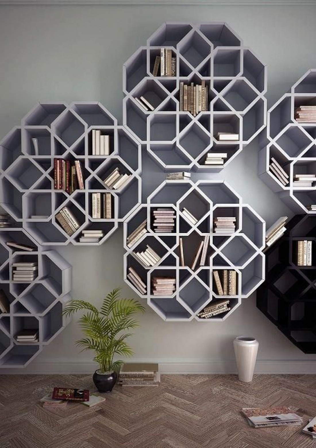 Книги в интерьере