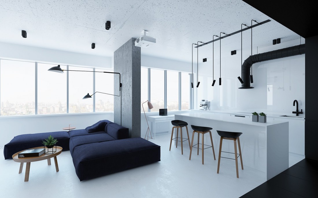 Стиль минимализм в интерьере квартиры, особенности дизайна 