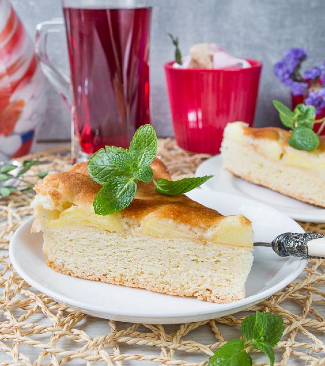 Меню из дыни:Шарлотка с дыней