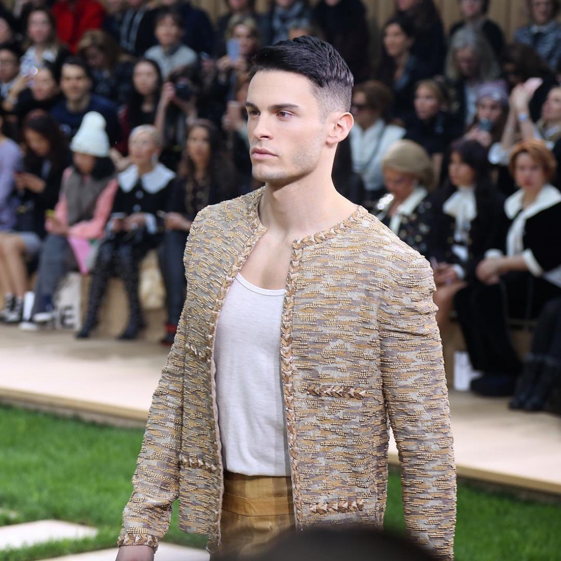 Батист Джиабикони на шоу Chanel Couture