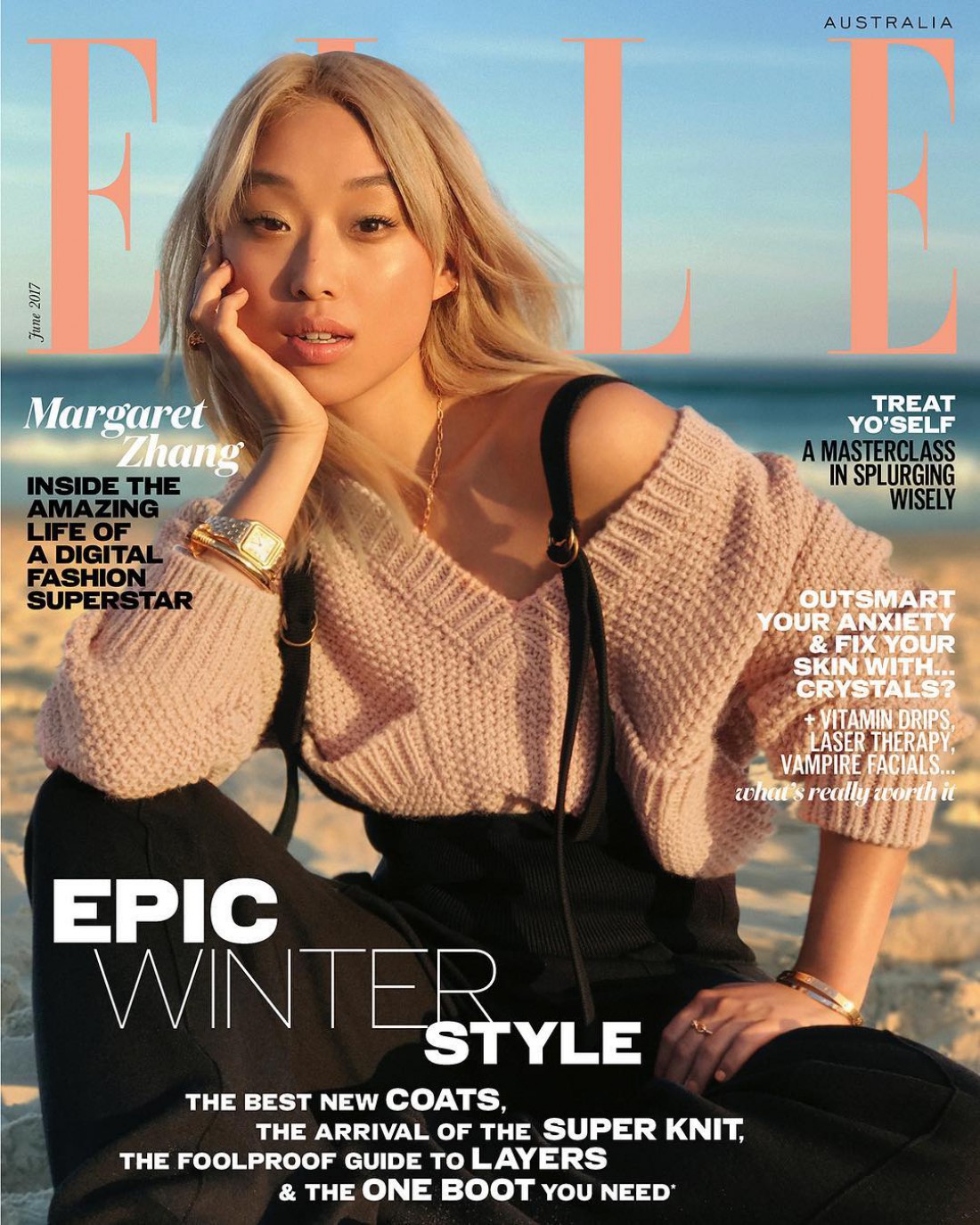 Свежая обложка Elle AU, снятая на телефон