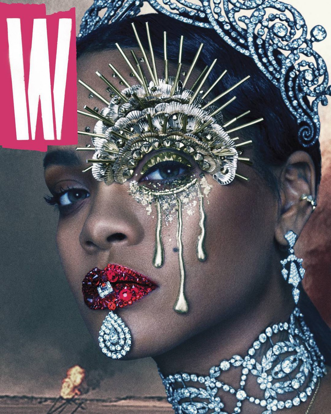 Певица Рианна на обложке журнала W magazine