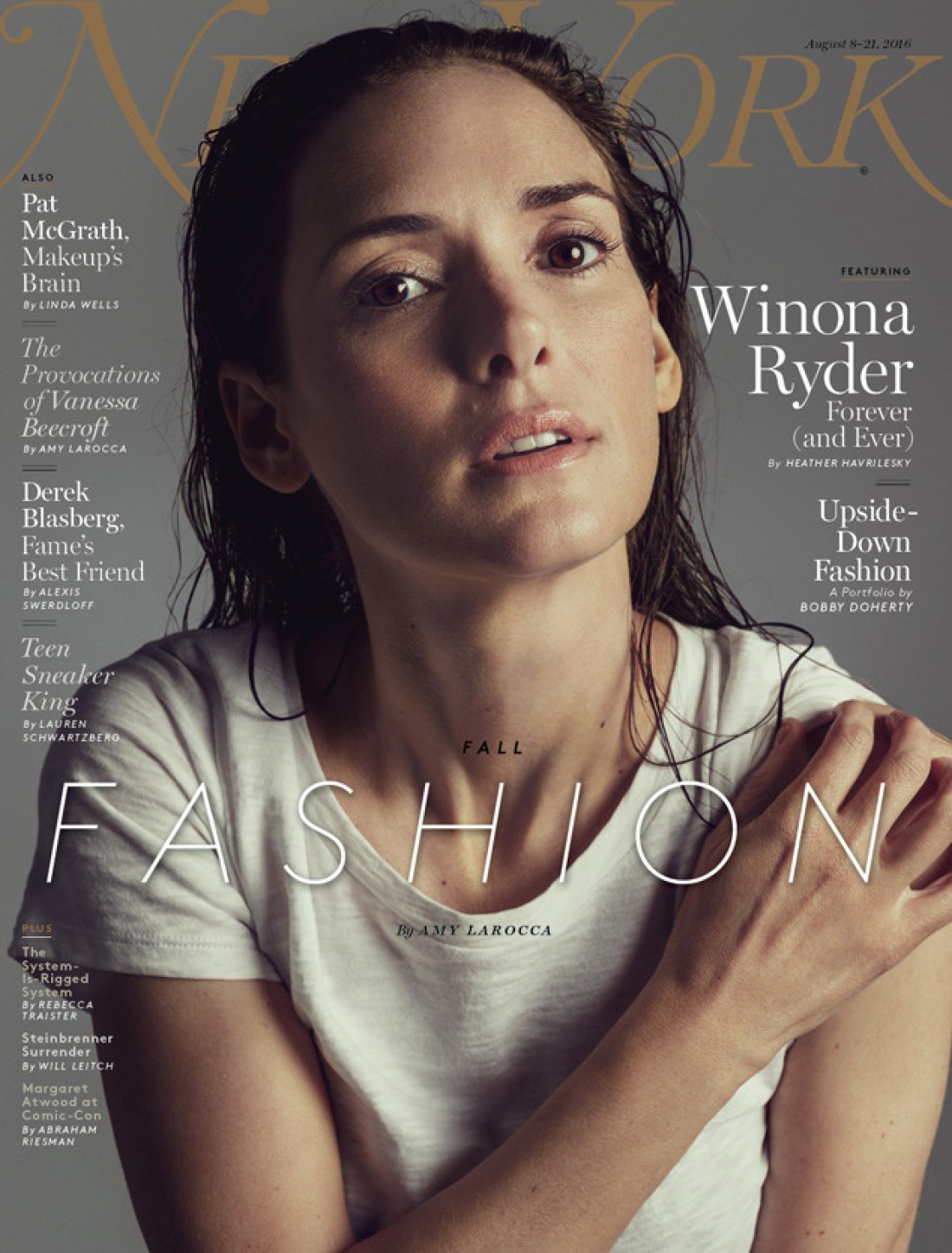 Актриса Вайнона Райдер на страницах New York Magazine