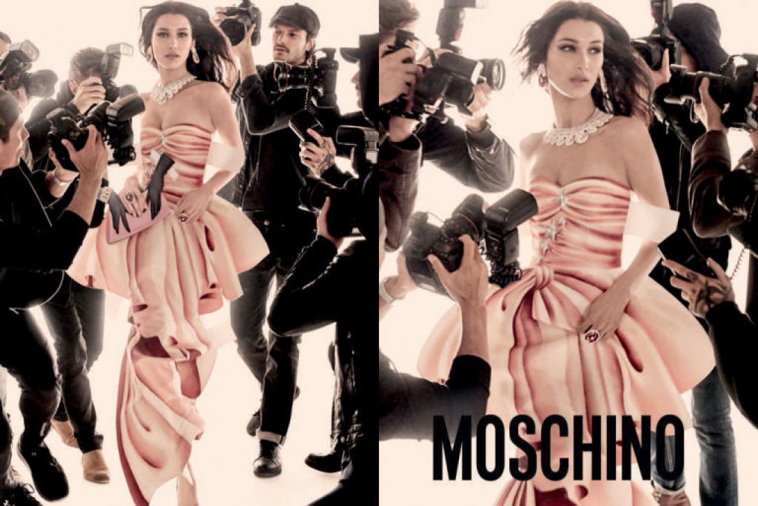 Белла Хадид в рекламной кампании Moschino