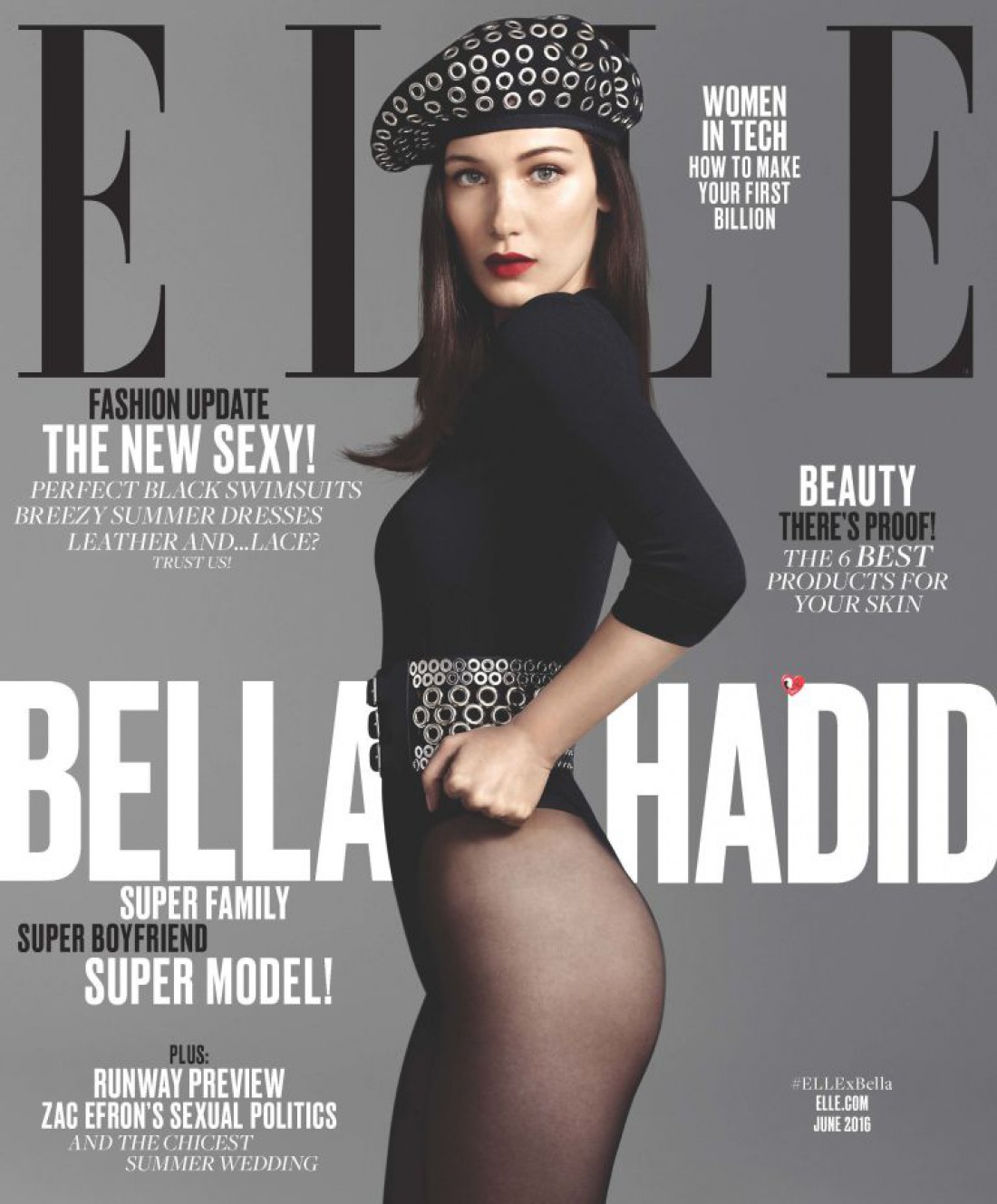 Модель Белла Хадид для Elle