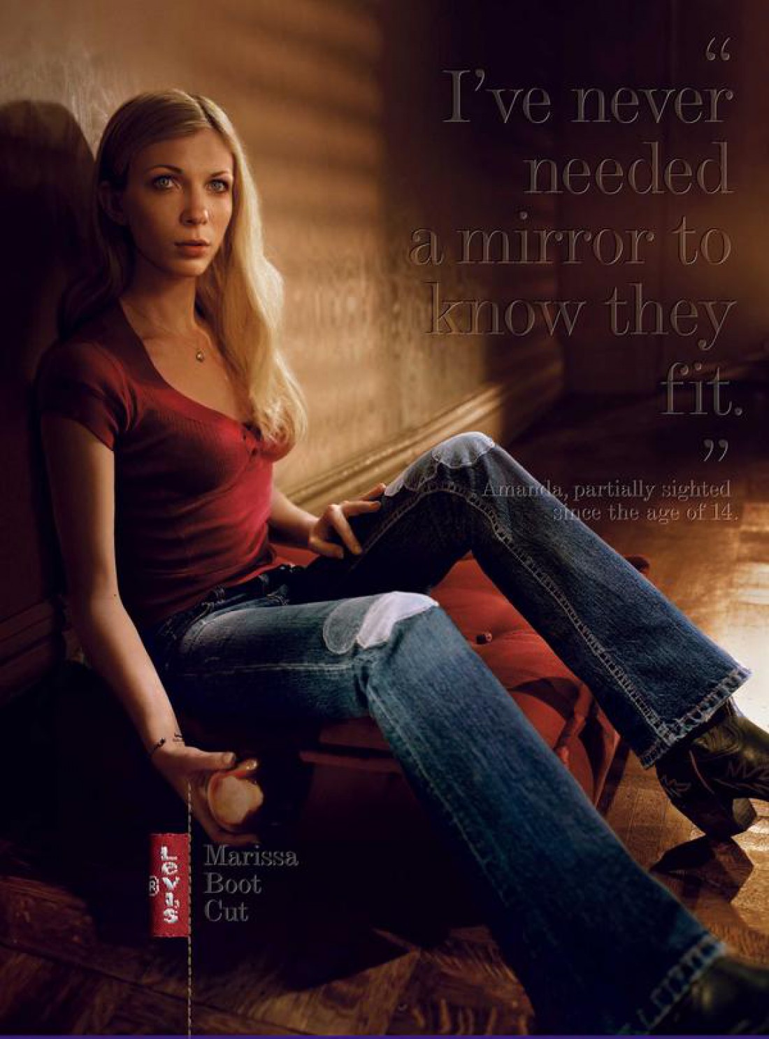 Аманда в рекламной кампании новой коллекции джинсов Levi's