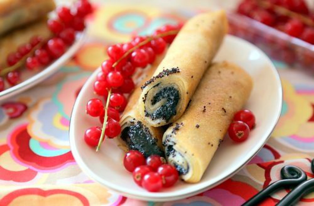 Блинчики с маковой начинкой