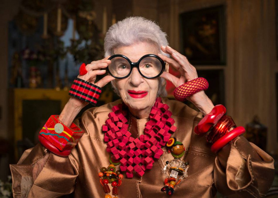 Айрис Апфель отмечает 95-летие