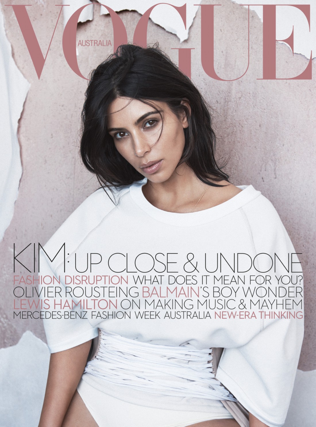 Телезвезда ким Кардашян стала главной героиней номера Vogue Australia