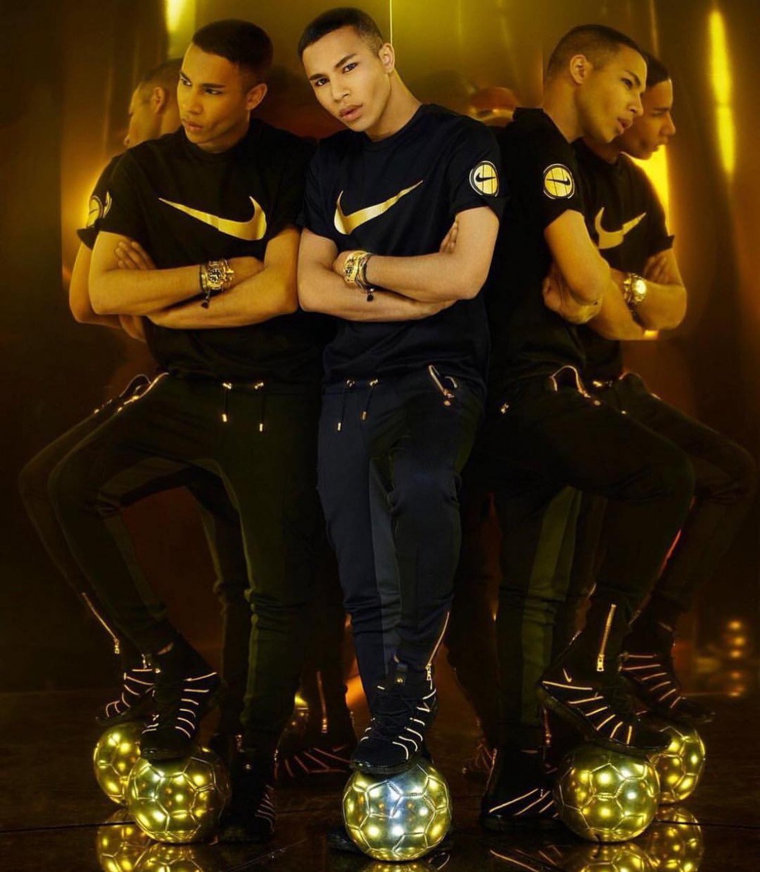 Оливье Рустен в футболке из новой коллекции Nike