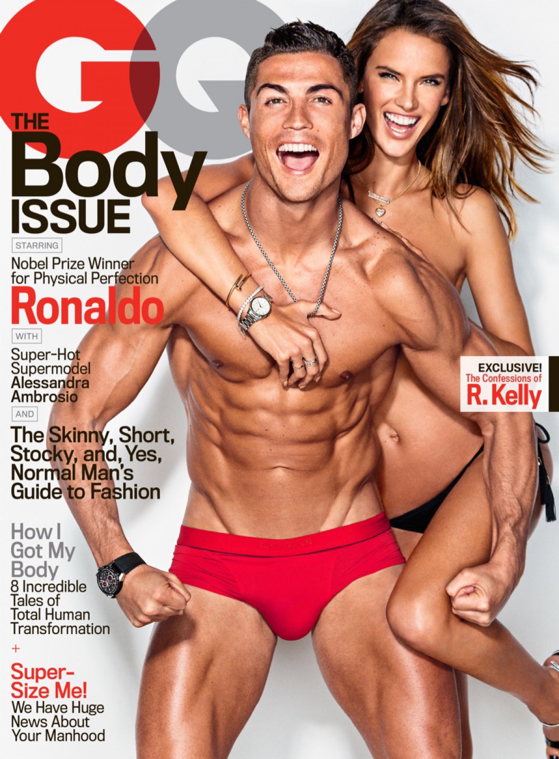 Алессандра Амбросио и Криштиану Роналду снялись для GQ Magazine
