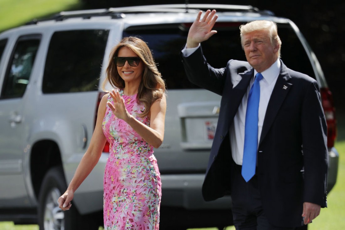 Дональд и Меланья Трамп