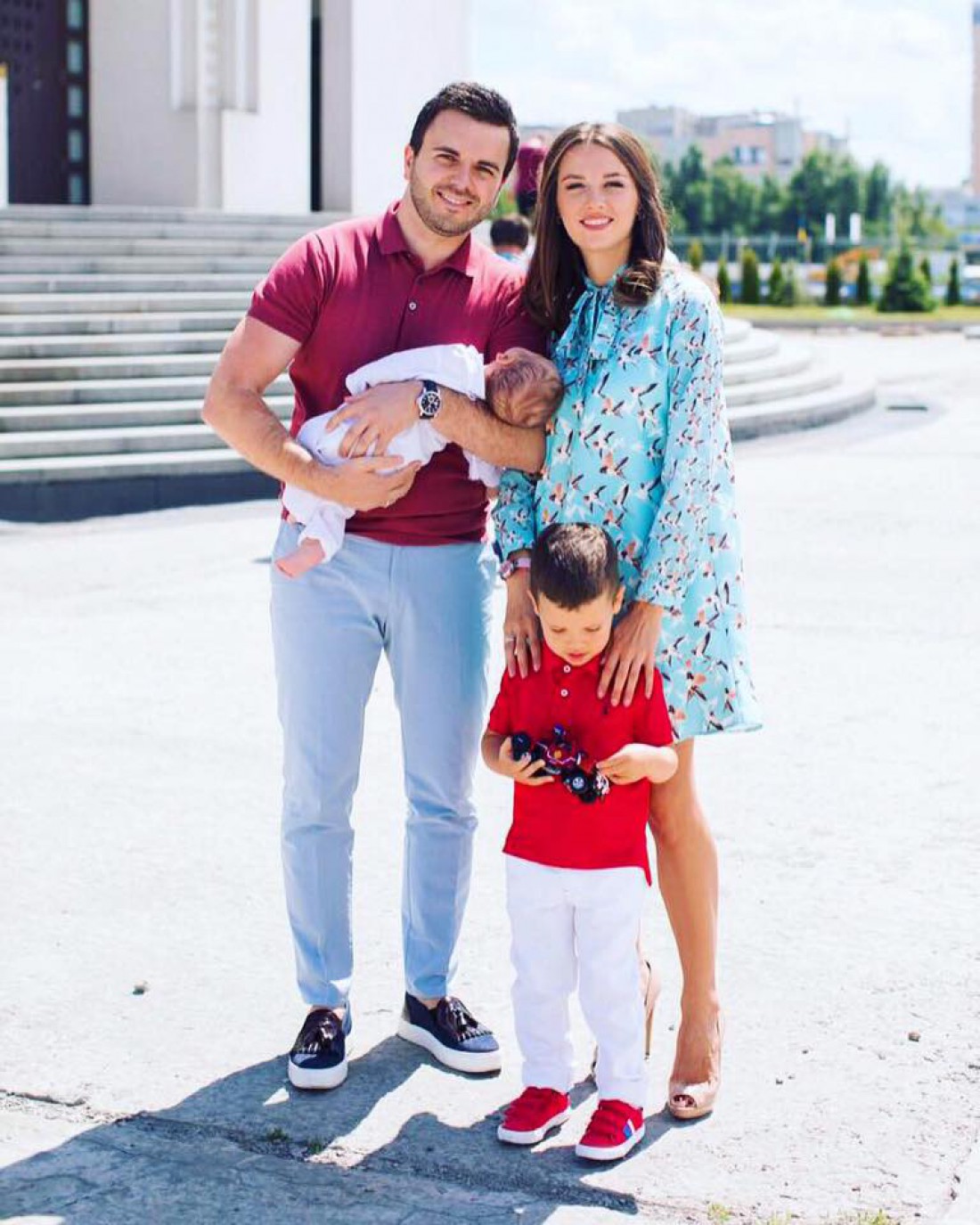 Григорий Решетник с семьей 