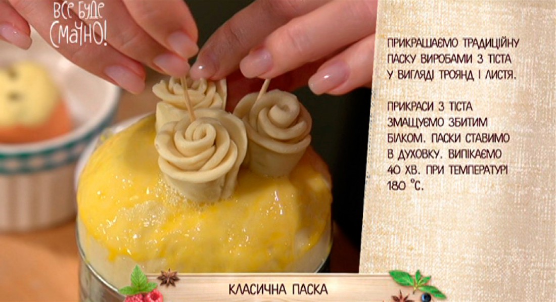 Как украсить пасху тестом