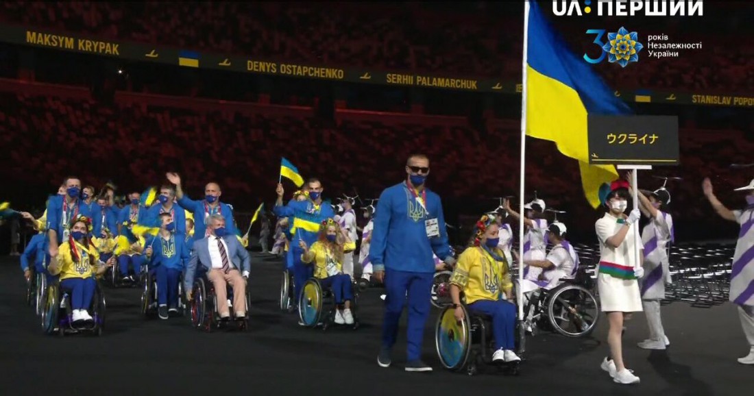 Украина на церемонии открытия Паралимпийских игр 2020 в Токио