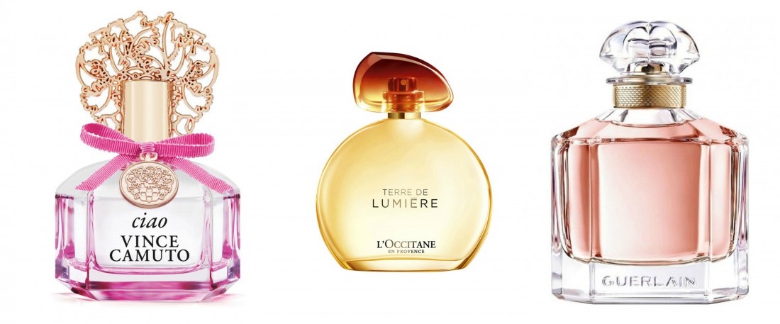 Vince Camuto Ciao, L'Occitane Terre de Lumière, Guerlain Mon Guerlain