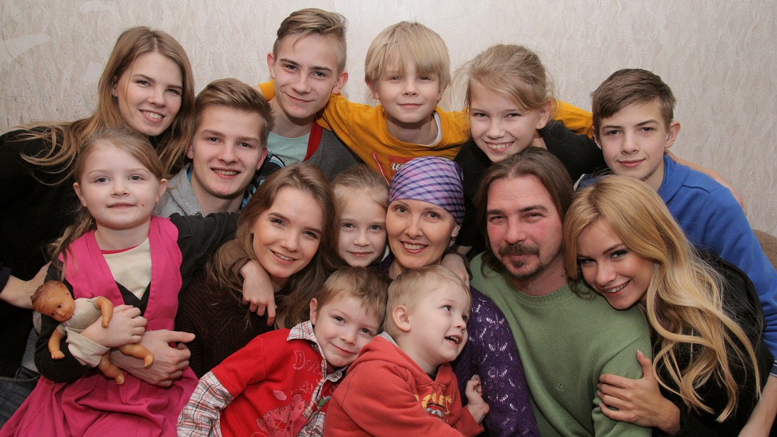 Ирина Арсентьева с детьми