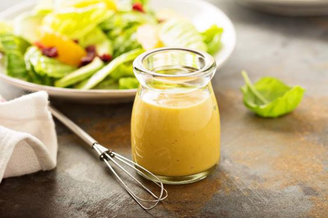 Вкусный салат для романтического ужина - Диетический овощной салат с медово-горчичной заправкой