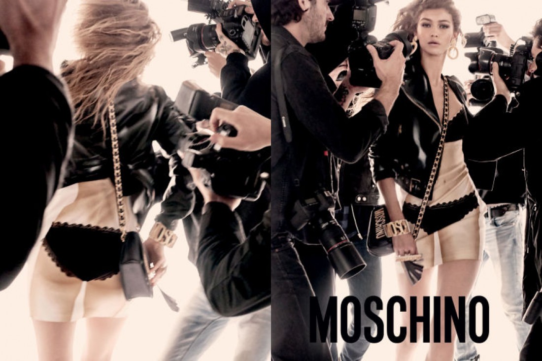 Джиджи Хадид в рекламной кампании Moschino