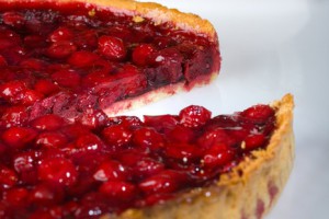 Песочный пирог с вишнями Песочный пирог с вишнями
