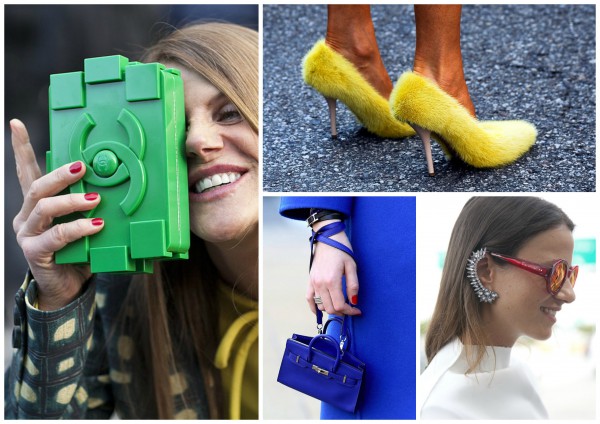 Смелые аксессуары street style 2013 года