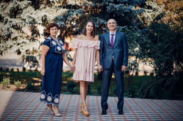 Саша Машлятина с родителями
