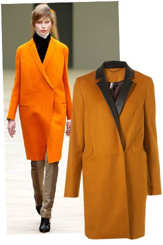 Слева направо: пальто Celine осень-зима 2011-2012, пальто Topshop
