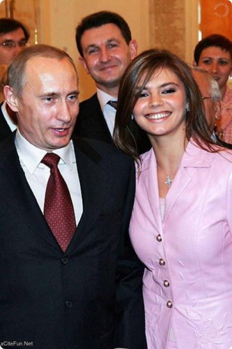 Алина Кабаева и Владимир Путин