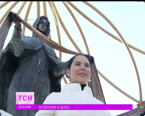 Статую Богородицы в Киеве лепили с экс-модели Влады Литовченко