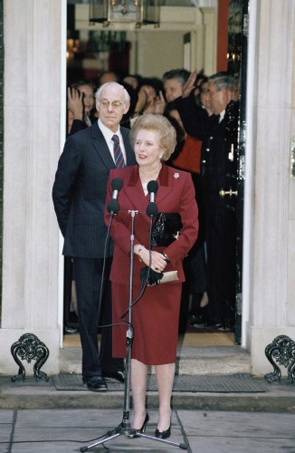 Маргарет Тэтчер во время визита в Киев, 1990 год 