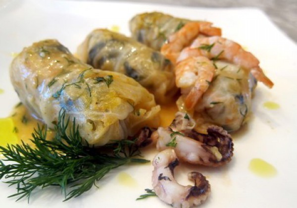 Голубцы с морепродуктами