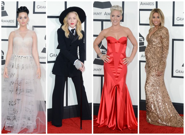 Звездные модницы на церемонии Grammy 2014