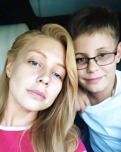 Тина Кароль с 11-летним сыном Вениамин