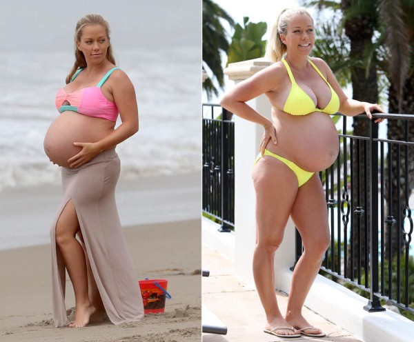 Американская звезда Кендра Уилкинсон не отказывала себе в удовольствии проводить время на пляже во время беременности