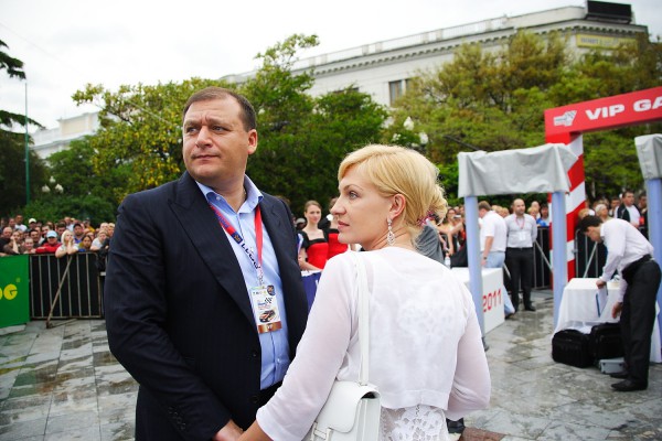 Михаил Добкин с женой Алиной