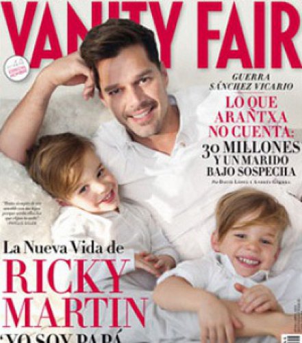 Рики Мартин на обложке Vanity Fair вместе с сыновьями