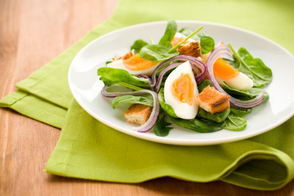 Рецепт 
                Салат со шпинатом и яйцом
            