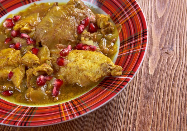 Чахохбили с гранатом и орехами фото