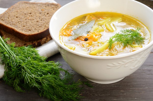 Рыбный суп с овощами
