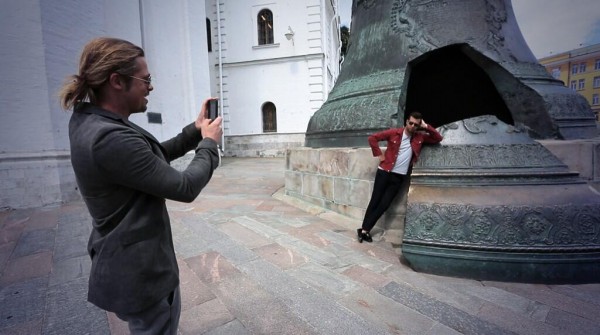 Брэд Питт стал личным фотографом Ивана Урганта