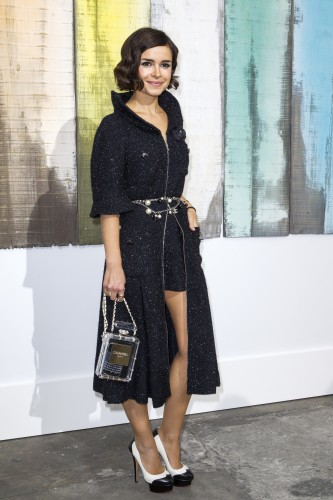 Журналист Мирослава Дума на показе Chanel весна-лето 2014