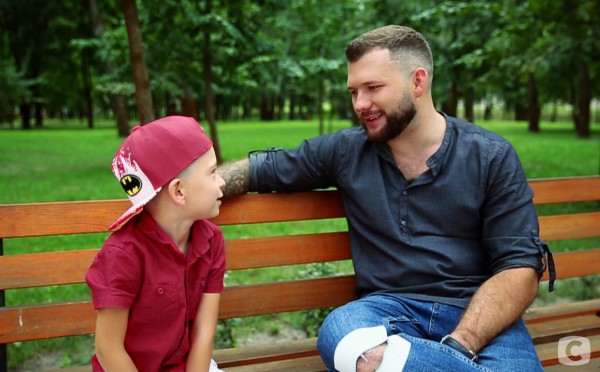 Андрей Павлюк с сыном