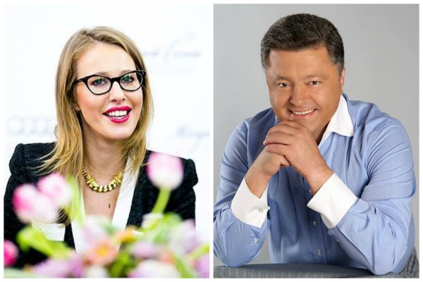 Собчак поговорила с Порошенко